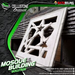harga ornamen masjid per m2